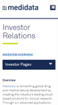 Mobile Screenshot of investor.mdsol.com