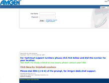 Tablet Screenshot of amgen.mdsol.com